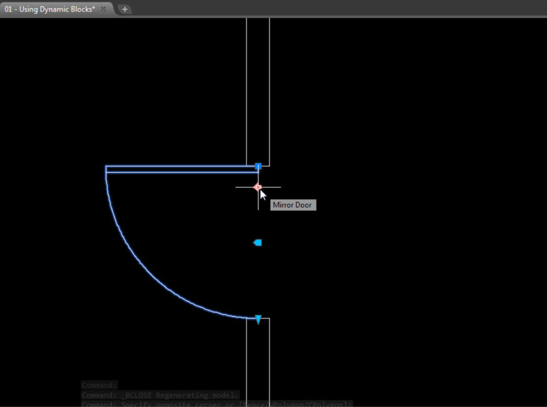 Tính năng dynamic blocks AutoCAD